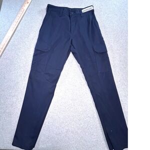 Cintas ComfortFLEX Cargo Pants Mens 28x27 Navy Blue Good Workwear Utility 270-20